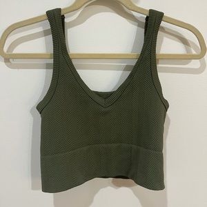 Green Crop Top - OS